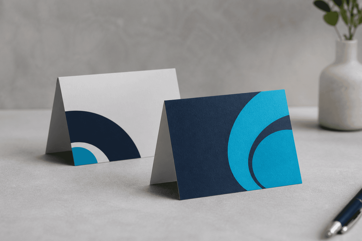 Folded Business Cards