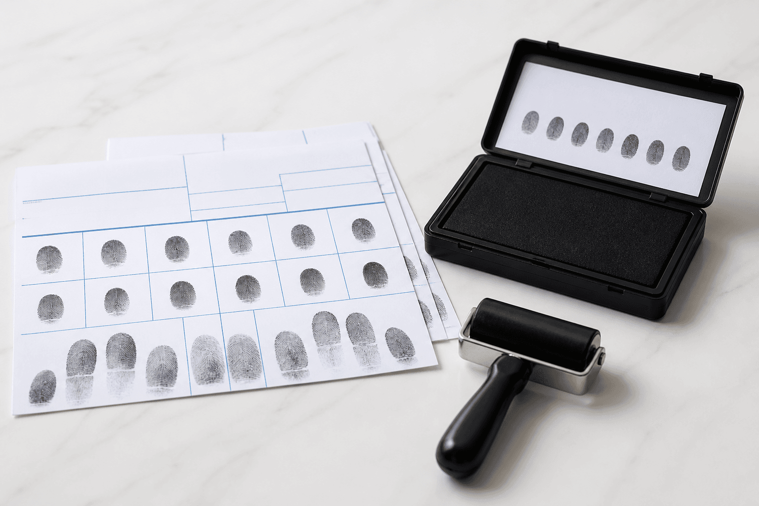 Ink Fingerprint Cards (FD-258)